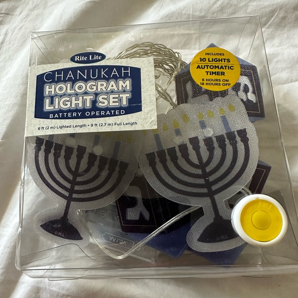 Rite Lite Chanukah Hologram Light Set